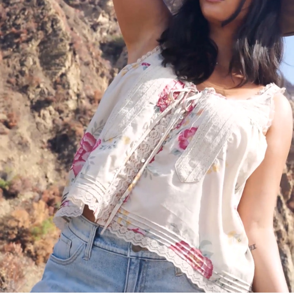 Torrid Festi Lace Tie Front Tanks - Picture 4 of 10